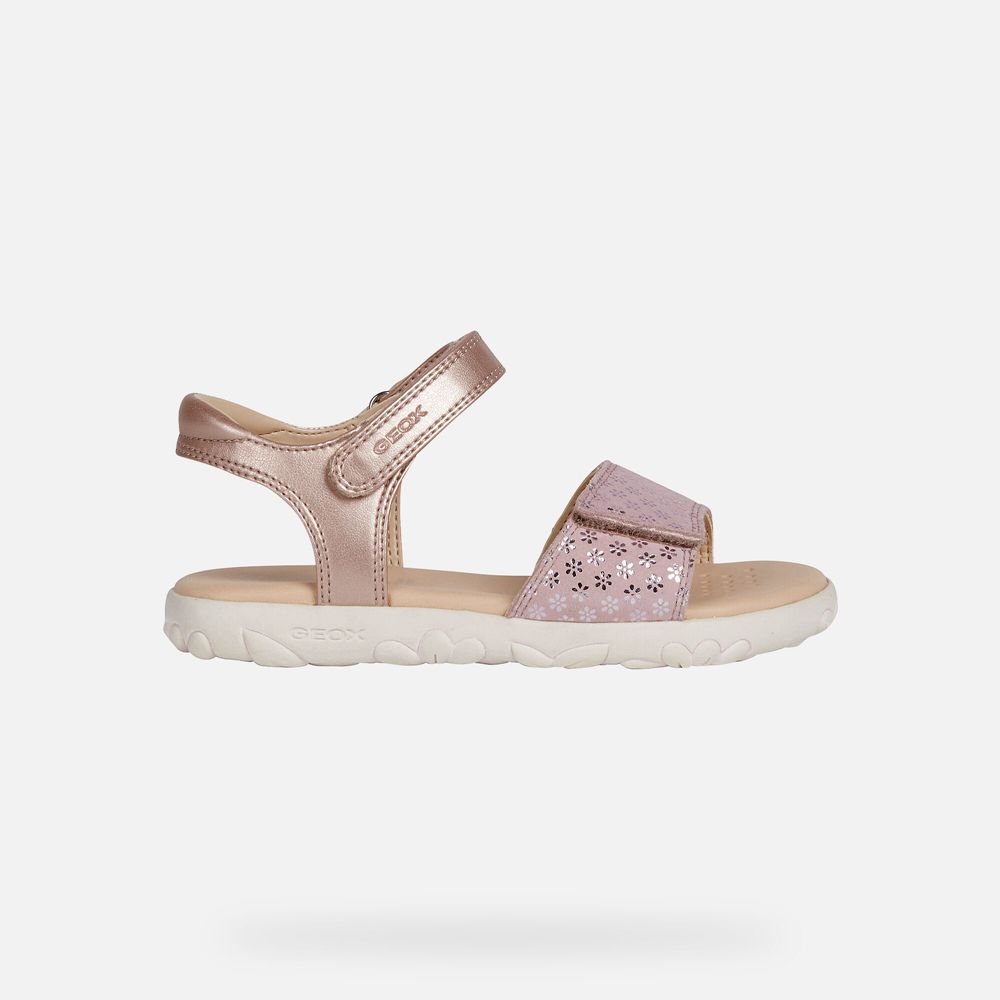 Sandalias Geox Menina Rosa - Haiti - AKIYX7910